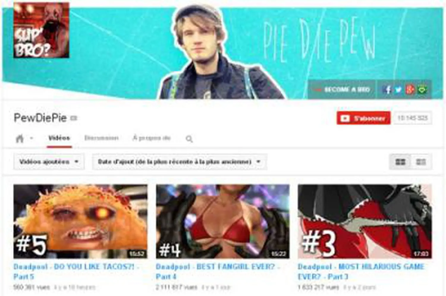 PewDiePie : Félix Kjellberg, le nouveau roi de Youtube après Psy